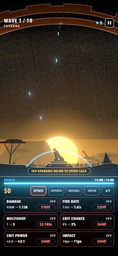 The Savanna biome in Last Arc.