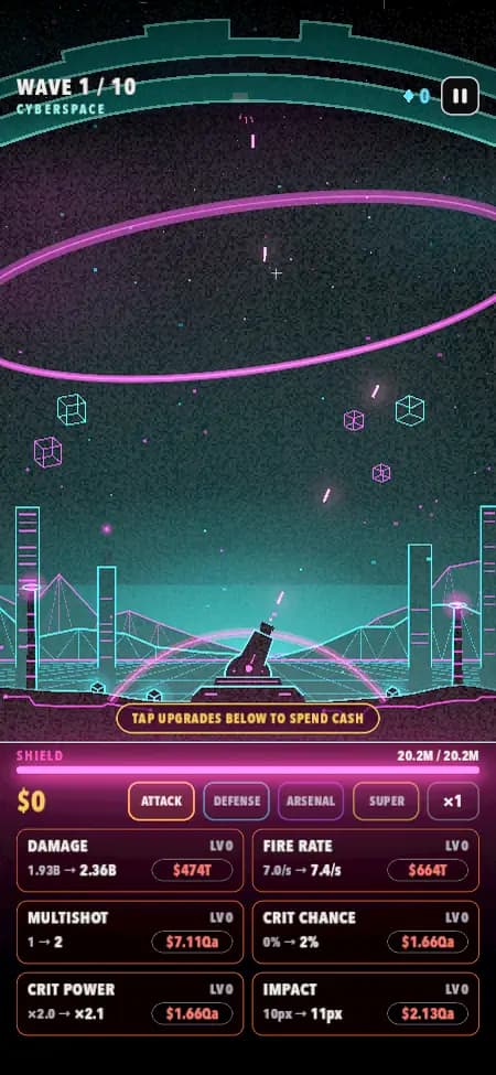 The Cyberspace biome in Last Arc.